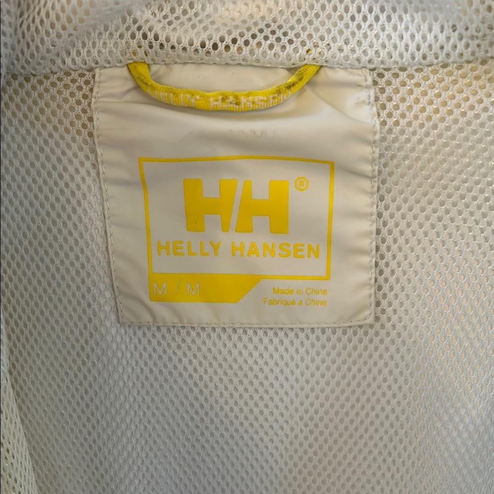 Helly Hansen Cream and Yellow Waterproof Jacket with Mesh Lining - Picture 3 of 5